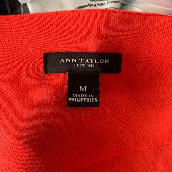 Ann Taylor Red Wrap Dress - Picture 3 of 4